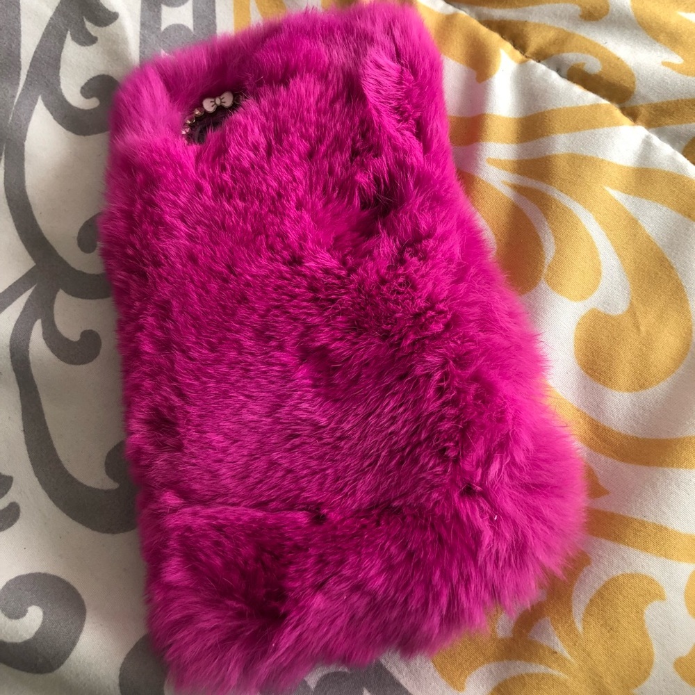 Hot Pink “Furry” IPhone 6s Phone Case